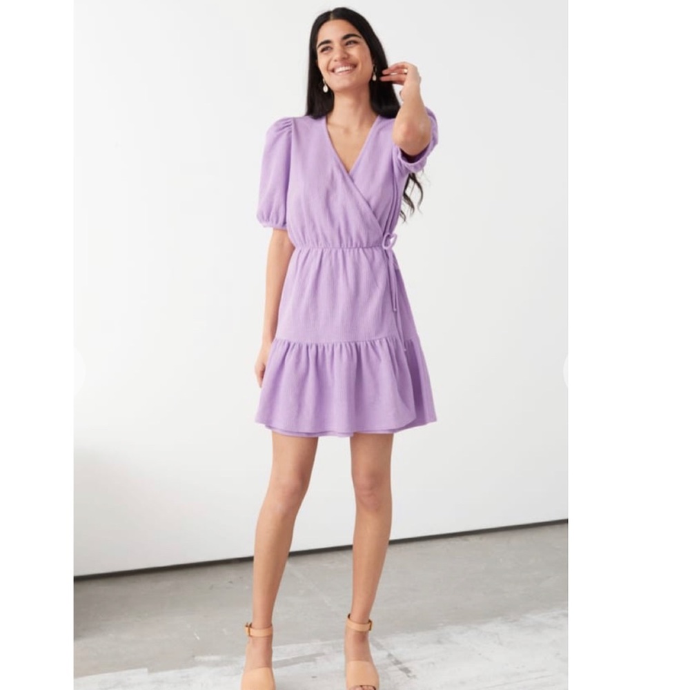 & Other Stories Lilac Mini Dress